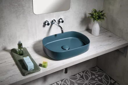 Sapho Infinity Oval kerámiamosdó 55x36 cm, zöld 10NF65055-2P