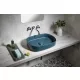 Sapho Infinity Oval kerámiamosdó 55x36 cm, zöld 10NF65055-2P