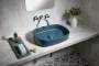 Sapho Infinity Oval kerámiamosdó 55x36 cm, zöld 10NF65055-2P
