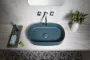 Sapho Infinity Oval kerámiamosdó 55x36 cm, zöld 10NF65055-2P