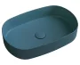 Sapho Infinity Oval kerámiamosdó 55x36 cm, zöld 10NF65055-2P