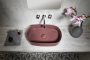 Sapho Infinity Oval kerámiamosdó 55x36 cm, gesztenye vörös 10NF65055-2R