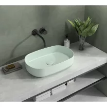   Sapho Infinity Oval kerámiamosdó 55x36 cm, matt mentol 10NF65055-2T