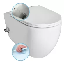   Sapho Infinity fali kerámia WC 36,5x53 cm hideg vizes bidé funkcióval, Rimless 10NFS1001I