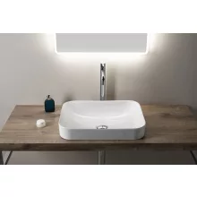   Sapho ISVEA Sott Aqua kerámia mosdó 50x38 cm, fehér 10SQ51050