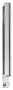 Sapho Ridder Style függőleges törölközőtartó akasztóval 400x30 mm, fényes rozsdamentes acél 11122100