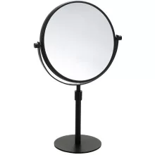 Bemeta Dark fali 2 oldalas kozmetikai tükör 3x nagyítással 200 mm, fekete.