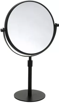 Bemeta Dark fali 2 oldalas kozmetikai tükör 3x nagyítással 200 mm, fekete.