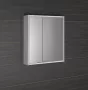 Sapho Batu fürdőszobai tükrösszekrény LED világítással 60x71x15 cm, fehér 1141120