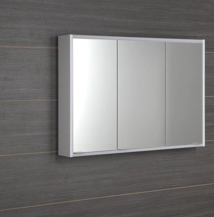 Sapho Batu fürdőszobai tükrösszekrény LED világítással 100x70,8x15,2 cm, fehér 1141130