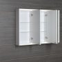 Sapho Batu fürdőszobai tükrösszekrény LED világítással 100x70,8x15,2 cm, fehér 1141130