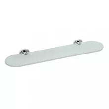 Bemeta Oval fali üvegpolc 520x30x145 mm, króm 118402031