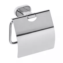   Bemeta Oval fali WC papírtartó fedéllel 125x130x60 mm, króm 118412011