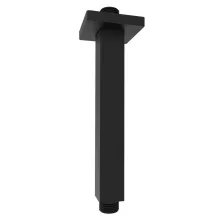   Sapho mennyezetre szerelhető szögletes zuhanykar 20 cm, matt fekete 1205-07B