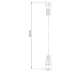 Sapho Softflex klasszikus PVC zuhany gégecső 120 cm csavarodásgátlóval, gun metal 1208-10GM