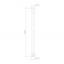 Sapho Softflex zuhany gégecső 150 cm, matt arany 1208-19