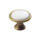 Sapho Cross gomb fogantyú 30 mm, bronz / fehér 12937