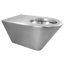 Nofer fali WC csésze 37x34x70 cm, matt inox 13011.S