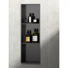   Polysan Inserta falba süllyeszthető polc 270x810 mm, antracit 1301-27B