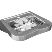   Sapho Nofer fali inox mosdó mozgáskorlátozottaknak 60x15x46 cm, matt rozsdamentes acél 13024.2.S