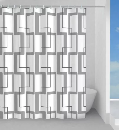 Sapho Tecno textil zuhanyfüggöny 180x200 cm, mintás 1308