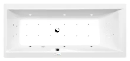Polysan Cleo akril kád Highline Hydro-Air rendszerrel 180x90x48 cm, fehér 13111.6010