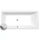Polysan Cleo Slim kád 180x90x48 cm, fehér 13111S