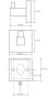 Sapho BETA fogas 55x55x50 mm 132306172