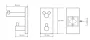 Sapho BETA dupla fogas 55x120x90 mm 132405222