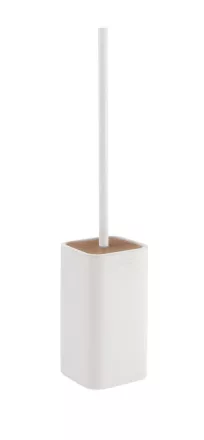 Sapho KENTA álló WC-kefe tartó, fehér/bambusz 133302
