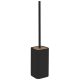Sapho NINFEA WC-kefe tartó fekete/bambusz 133314