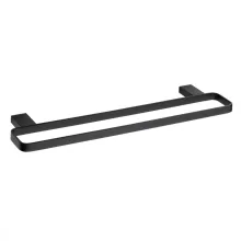   Bemeta Nero dupla törölközőtartó 50 cm, fekete 135004080