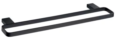 Bemeta Nero dupla törölközőtartó 50 cm, fekete kivitelben