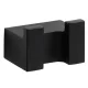 Bemeta Nero dupla fogas 37x26 mm, fekete kivitelben