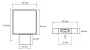 Bemeta Nero WC kefe tartó fekete kefével 93x375x127 mm, matt fekete kivitelben