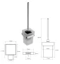 Bemeta Via fali WC kefetartó 93x385x127 mm, króm 135013012