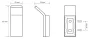 Bemeta Nero fali fogas 25x67x37 mm, matt fekete kivitelben