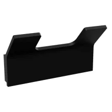 Bemeta Nero dupla fogas 83x46 mm, fekete kivitelben