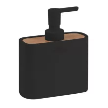 Sapho NINFEA álló szappanadagoló, fekete/bambusz 138014