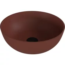   Sapho Polysan öntött márvány mosdótál 39 cm, matt barna 14337.71