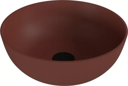 Sapho Polysan öntött márvány mosdótál 39 cm, matt barna 14337.71