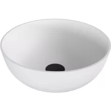   Sapho Polysan öntött márvány mosdótál 39 cm, matt fehér 14337MAT