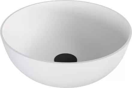 Sapho Polysan öntött márvány mosdótál 39 cm, matt fehér 14337MAT