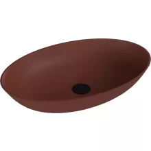   Sapho Polysan öntött márvány mosdótál 60x40 cm, matt barna 14397.71