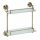 Bemeta Retro fali dupla üvegpolc 400x420x120 mm, bronz 144102127