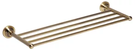 Bemeta Retro fali törölközőtartó polc 665x65x225 mm, bronz kivitelben