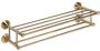 Bemeta Retro dupla törölközőtartó polc 665x165x225 mm, bronz kivitelben