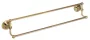 Bemeta Retro fali dupla törölközőtartó 665x125x115 mm, bronz kivitelben