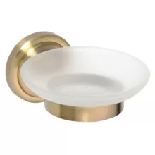 Bemeta Retro fali üveg szappantartó 110x65x138 mm, bronz kivitelben