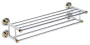 Bemeta Retro dupla törölközőtartó polc 665x165x225 mm, króm/arany kivitelben